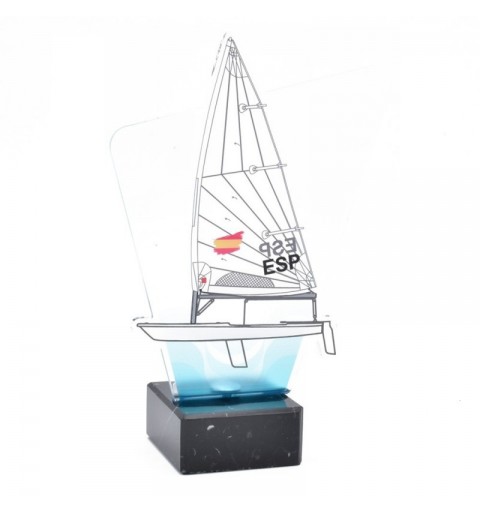 Trofeo Metacrilato Vela Laser