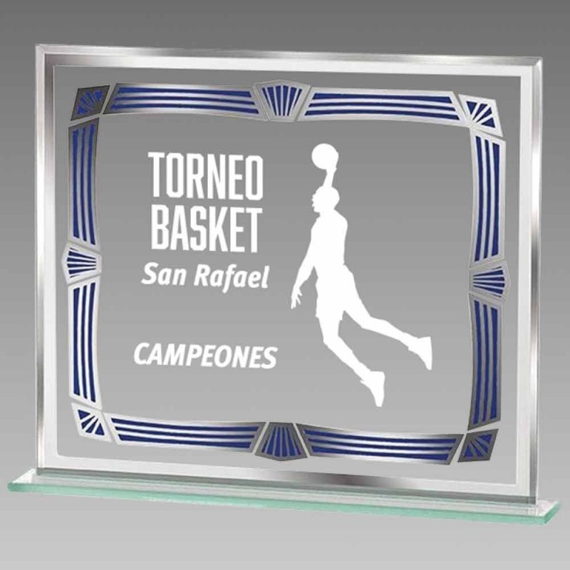 PLACA CONMEMORATIVA DE CRISTAL