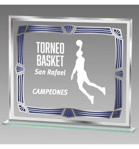 PLACA CONMEMORATIVA DE CRISTAL